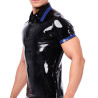 XRUB Latex Polo en latex Xrub Noir-Bleu